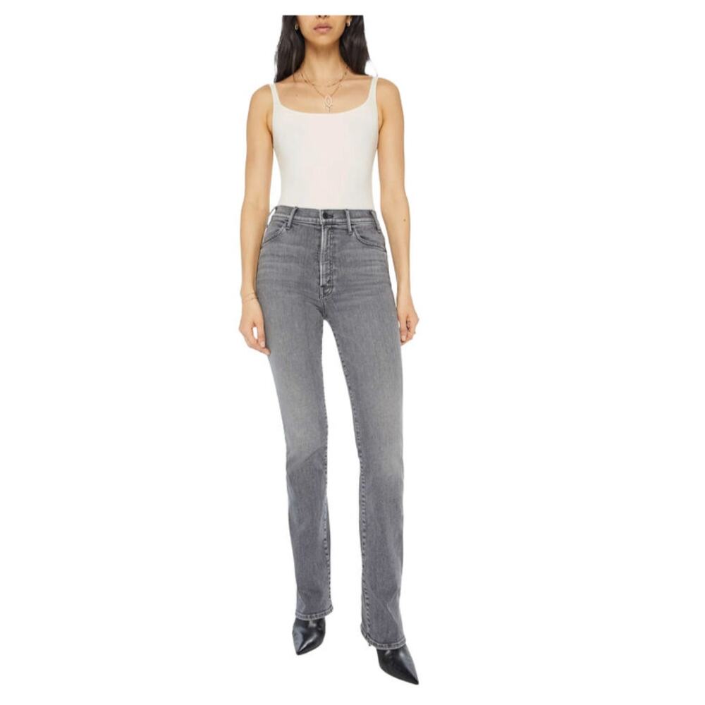MOTHER DENIM NWT The Hustler Heel Bootcut Denim Jean in 8 Ball Wash // 24